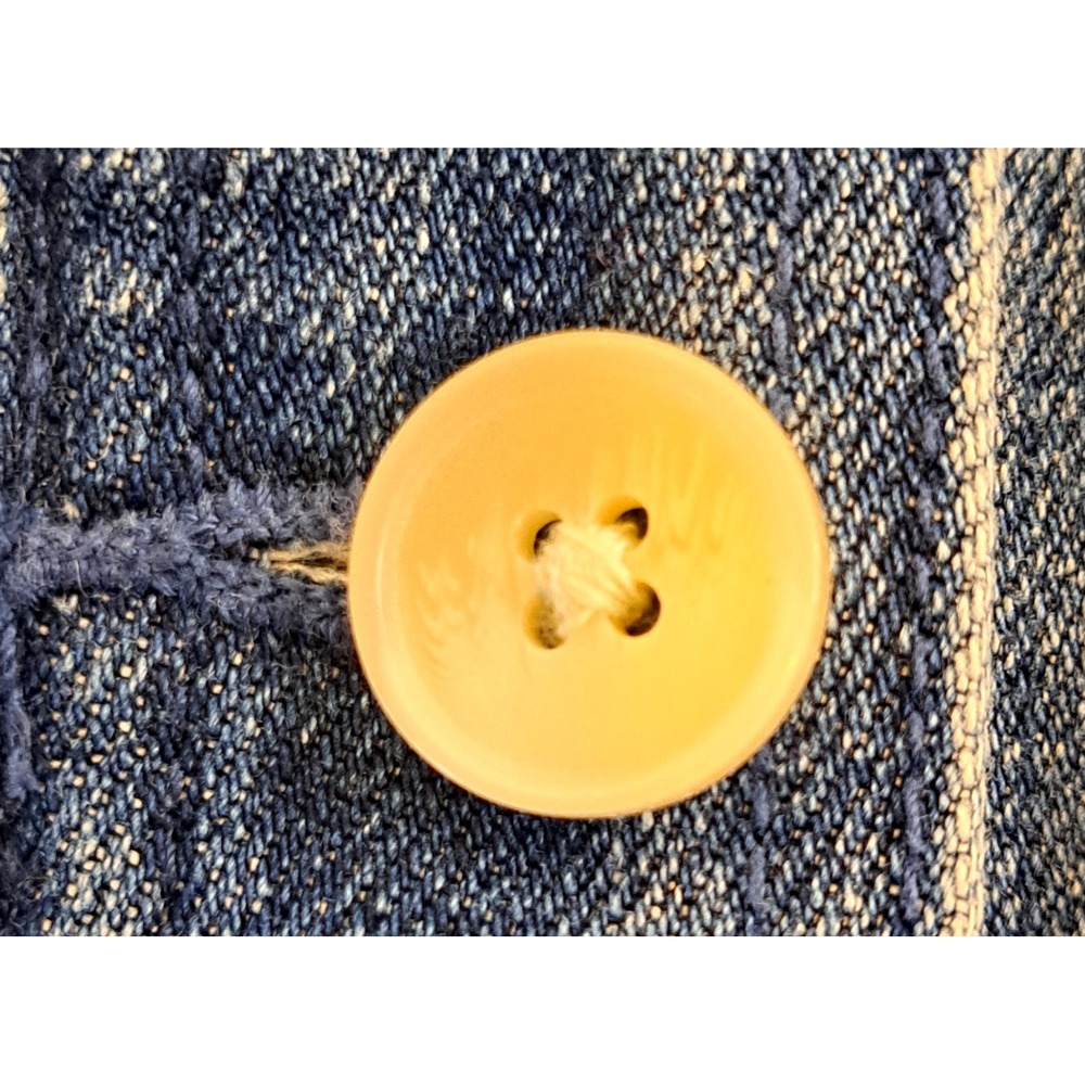 Talbots Womens Stretch Denim Button Down Skirt Size 2 Classic Capsule Preppy - Picture 6 of 9